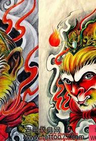 Ipateni efanelekileyo ye-sun Wukong tattoo