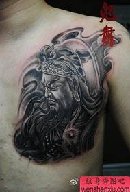 အေးမြသော Guan Gong Guan Erye တက်တူးထိုးပုံစံ