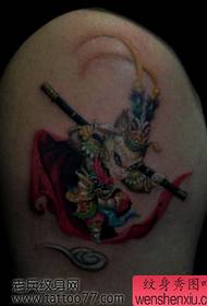 Linda brako Qitian Dasheng Sun Wukong tatuaje mastro