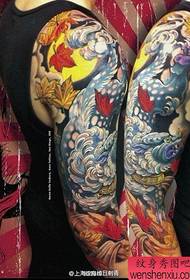 Рака популарна кул Танг шема на тетоважа лав
