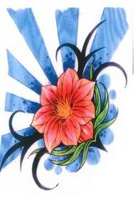 Totem květinový vzor tetování