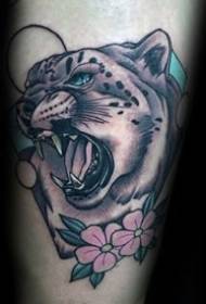 Leopard Tattoo Muster _9 Physique männlecht Leopard Tattoo Muster