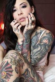 Immagine di tatuaggio di totem di fascino di tutto il corpo sexy bellezza corpo