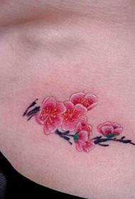 Kvetinové tetovanie vzor
