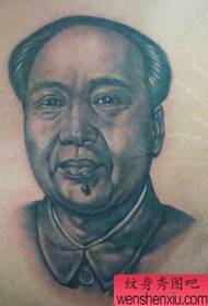 USihlalo we-Mao Tattoo iphethini: Usihlalo Mao Mao Zedong Portrait Tatellite Pattern