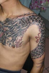 Tatuatge de drac malvat de xal dominant