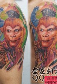 Mikono yamphongo ndiyabwino, tattoo ya Qitian Dasheng Sun Wukong