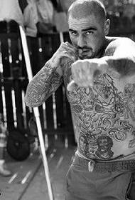 Padrão de tatuagem de boxer
