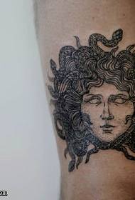 Modello di tatuaggio testa cultura dea nazionale