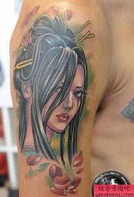 Brazo bella ilustración belleza tatuaje patrón