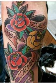 Tattoo patroon bloem delicate bloem tattoo patroon