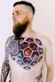 Ποικιλία όμορφη αρσενική βιομηχανική τατουάζ σχέδια μοτίβο ταχυτήτων