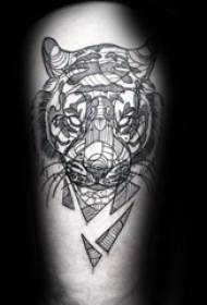 Tato harimau sengit kepribadian pola tato harimau