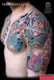 Tattoo 520 Gallery: Biyu da rabi pattern 馗 馗 馗 tsarin sihirin fatalwa