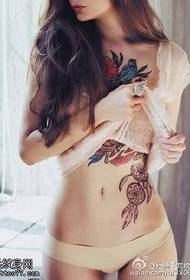 Modelo de tatuaje de Catcher Dream Dream Beauty