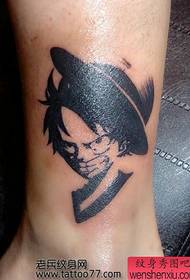 Pola Tato Potret Potret Tukang Kaki Luffy Totem