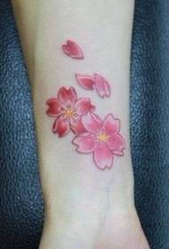 Ženski vzorec tatoo: Barva roke Sakura Tattoo Pattern Tattoo Slika
