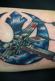 Улюблений сержант фанат улюблений татуюванням винищувача X-wing