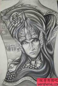ຮູບແບບການສັກຢາສັກ Zhao Yun: ກັບຄືນໄປບ່ອນເຕັມຮູບແບບ Zhao Yun Zhao Zilong Tattoo