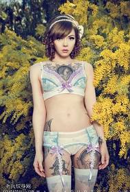 Years woman tattoo pattern