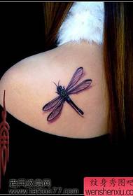 Cute pattern di tatuaggi di libellula chì piace e ragazze