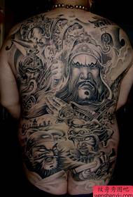 Cinque tigri dominatrici a fondo schiena saranno il modello di tatuaggio di Guan Gong Zhao Yun