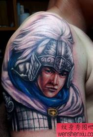 Kubwa kwa mkono wa baridi Zhao Yun Zhao Zilo Zilong muundo wa tattoo