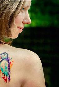 Model de tatuaj acuarelă strălucitor și frumos de la Monica Gomez