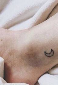 მარტივი და მარტივი, მთვარე ნიმუში tattoo