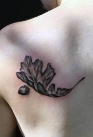 Tatuaggio foglia, modello tatuaggio foglia di meridiano