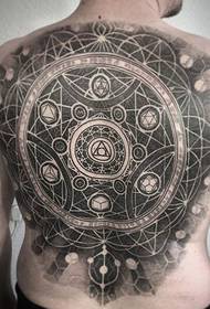 Modello di tatuaggio maschile bello geometria sacra di Peter