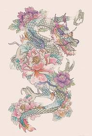 Otto bei manoscritti di tatuaggi di draghi