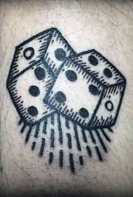 Pola tato kalajengking penyambungan geometris pola tato pinset