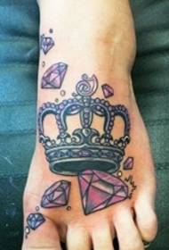 Όμορφο μοτίβο τατουάζ με διαμάντια που θα αρέσουν οι άντρες και οι γυναίκες τατουάζ