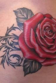 Léiriú tattoo Rose íogair patrún ardaigh tattoo