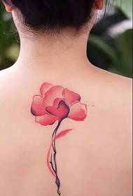 Several beautiful romantic watercolor tattoos