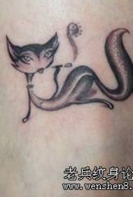 Cat Tattoo Muster - Schéinheetsbenen Cat Tattoo Muster