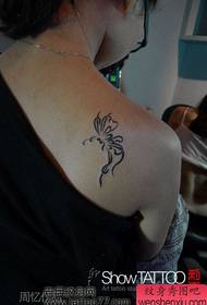 Beautiful and beautiful totem butterfly tattoo pattern