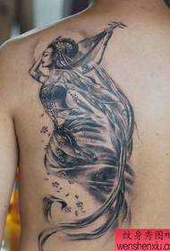Modello tatuaggio tatuaggio Dunhuang fata posteriore