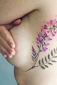 A set of beautiful and sexy fashion flower tattoo designs