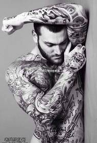 European and American fashion men's tattoo designs