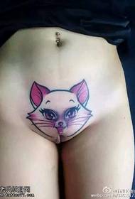 Sexy kitty tattoo pattern