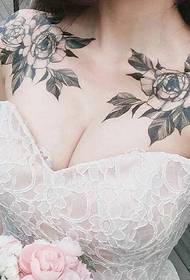 ryhmä erittäin kauniita kauneus kukka tatuointi malleja