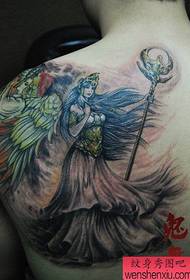 Ba chóir do bhuachaillí patrún álainn tattoo bandia Athena a ghiaráil
