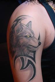 Mannen super knappe set wolf totem tatoetepatroanen