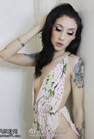 Секси женски женски узорак тетоважа
