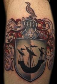 Anchor totem plak pwotèj modèl tatoo meday