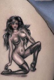 Szépség-tetoválás minta: Lábak alternatív szexi szépség-tetoválás minta