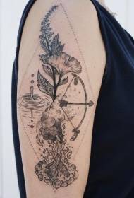 Tattoo plantemønster, levende plante tatovering mønster