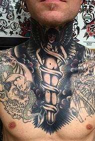 Belli disegni tatuaggi tradiziunali per i picciotti di l'artista tatuatore Matt